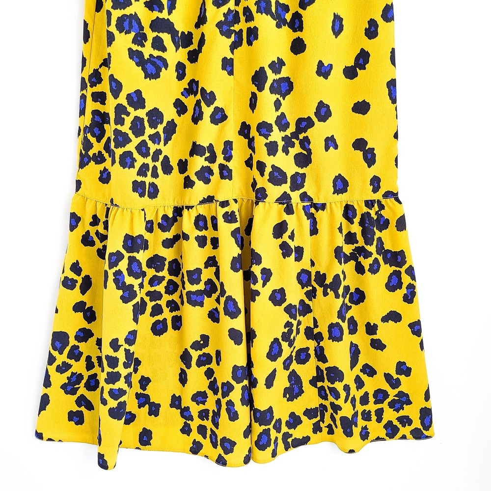 Asos Design Curve Leopard Print Midi Slip Dress Womens 8 Spaghetti Strap New NWT - Picture 3 of 7